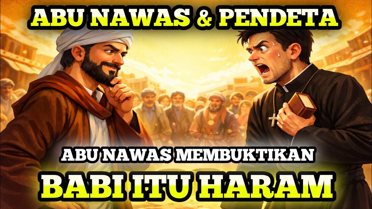 ABU NAWAS MEMBUKTIKAN KEPADA PENDETA | BABI ITU HARAM | KISAH CERDIK ABU NAWAS.