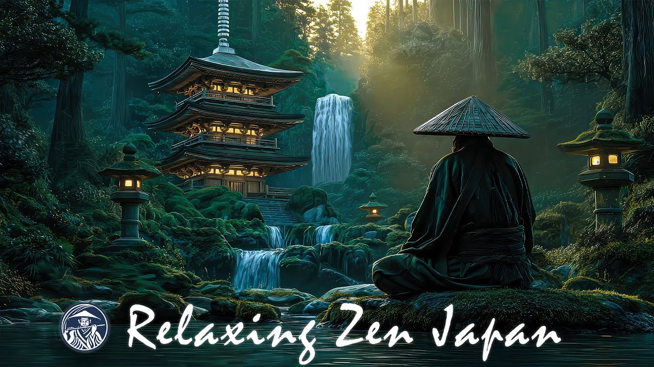 Peace in a Japanese Temple - Japanese Flute Music Meditation, Deep Sleep, Stress Relief, Healing