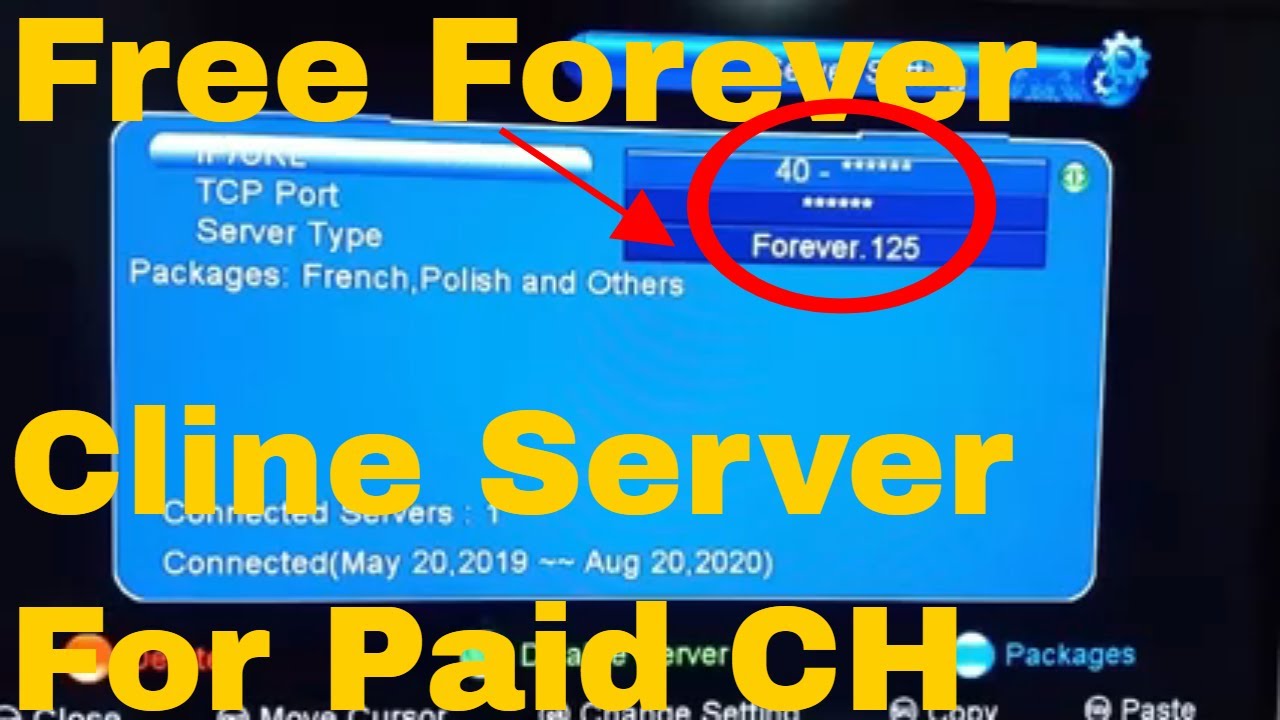 How to add Cline Forever Server in Satellite Receiver | Cline CCCam Connectivity In Receiver 2019
