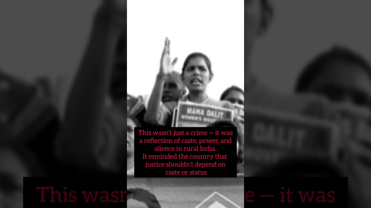 dalit girl rape case. (2013 haryana) 