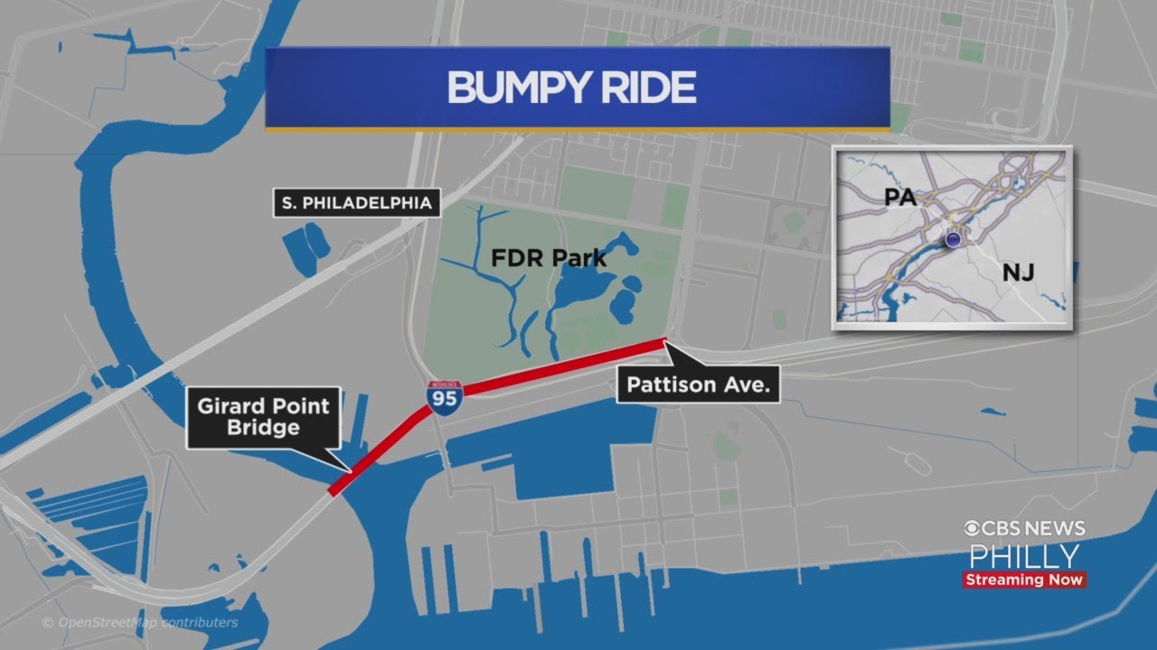 Repaving Project On I-95 In South Philadelphia Creating Dangerous Situation For Drivers