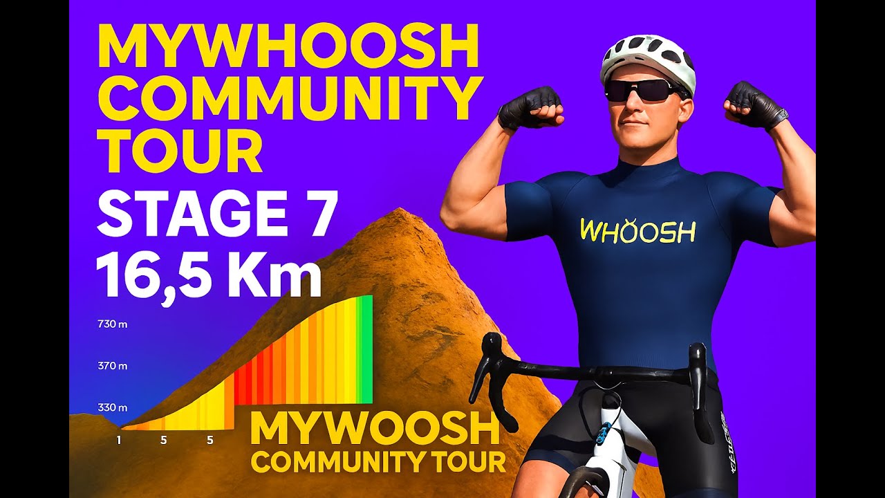 MyWhoosh Community Tour -  Stage 7 Jabel Hafeet, 16.5km - 735m