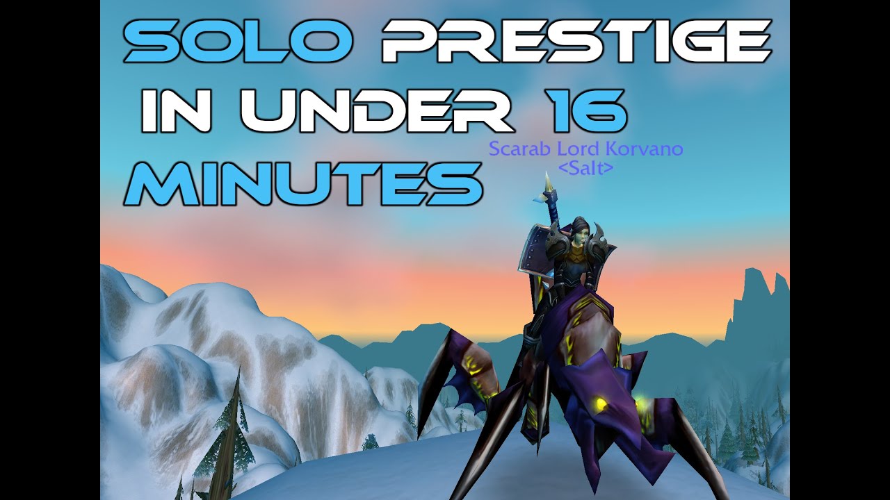 Solo Prestige 1-60 in Under 16 Minutes! - Ascension WoW (A'lar)