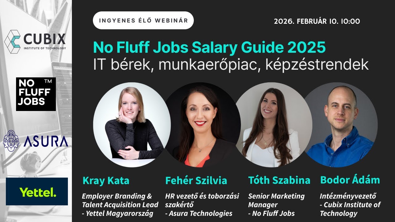 No Fluff Jobs Salary Guide 2025: Képzés, munkaerőpiac és recruitment egy asztalnál