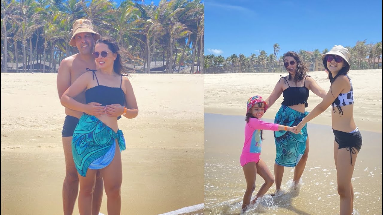 PRIMEIRA VEZ NA PRAIA E PISCINA DE FORTALEZA
