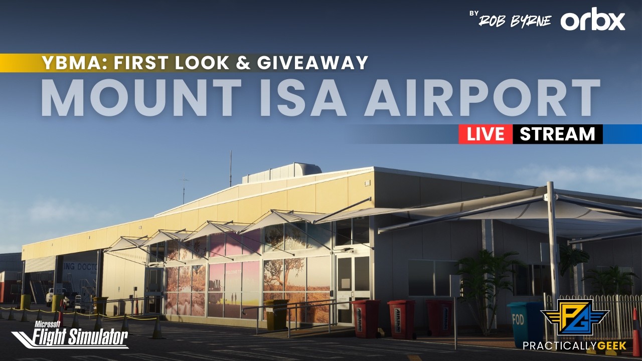 Mount Isa Airport by Orbx | FIRST LOOK & GIVEAWAY | MSFS 2024 [Live Stream]