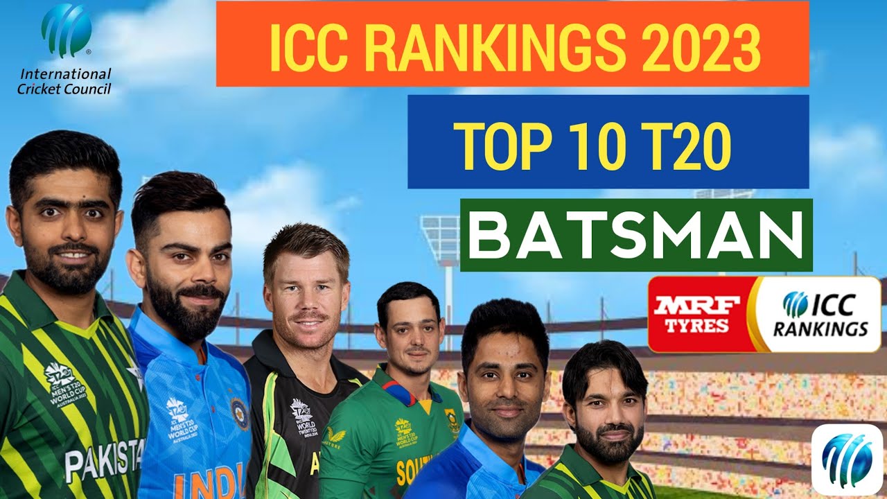 ICC Ranking 2023 | Top 10 T20 Batsman 2023 | Cricket