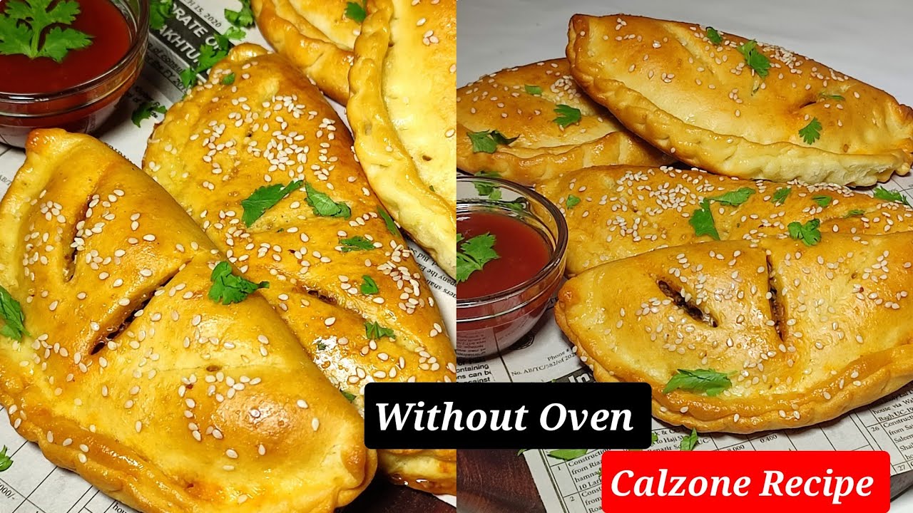 Calzone Recipe Without Oven | Calzone With Mince Recipe | Easy Recipe Of Calzone | No Oven Baking |