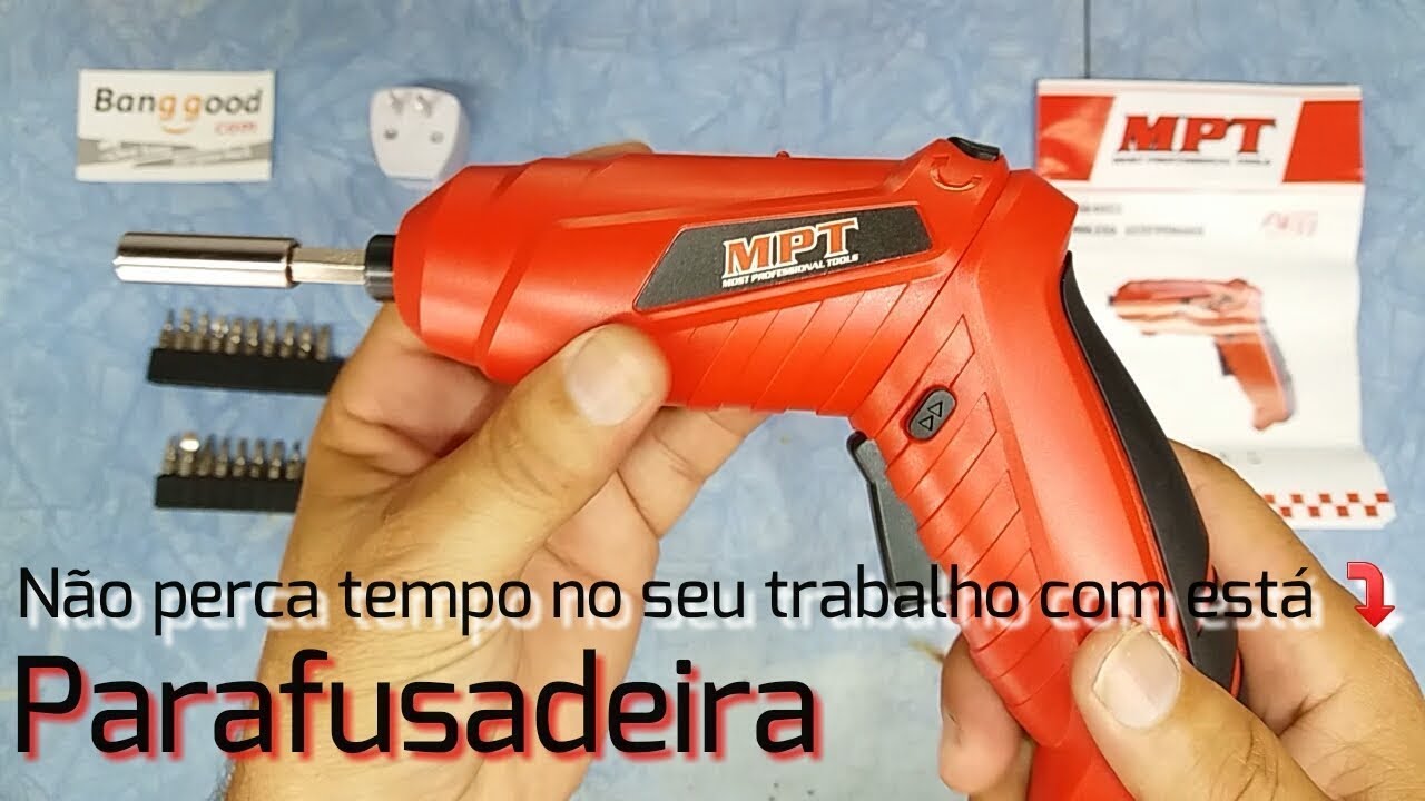 Parafusadeira MPT 4.8V elétrica portátil  com luz , Banggood