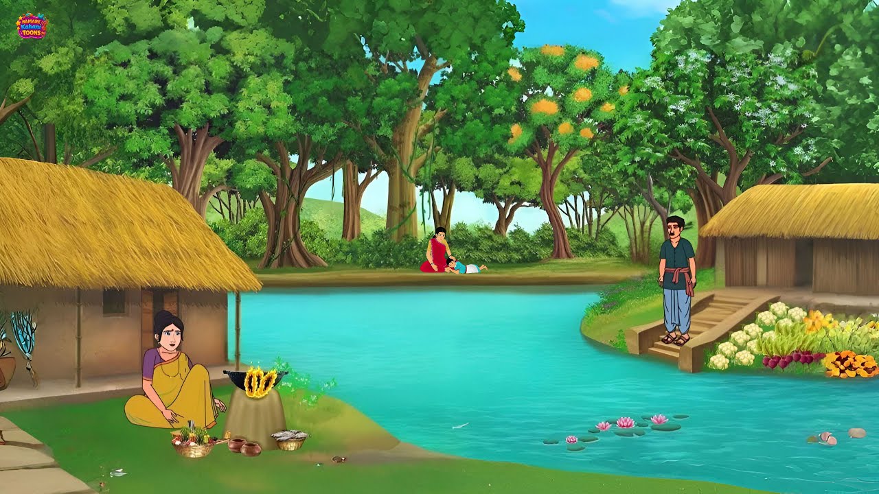 तालाब के किनारे सब्जी की खेती | Hindi Story | Hindi Kahaniya | Moral Stories | cartoon story