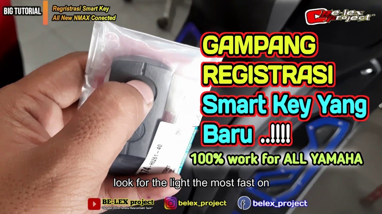 REGISTRASI KUNCI REMOT / SMART KEY UNTUK SEMUA PRODUK YAMAHA