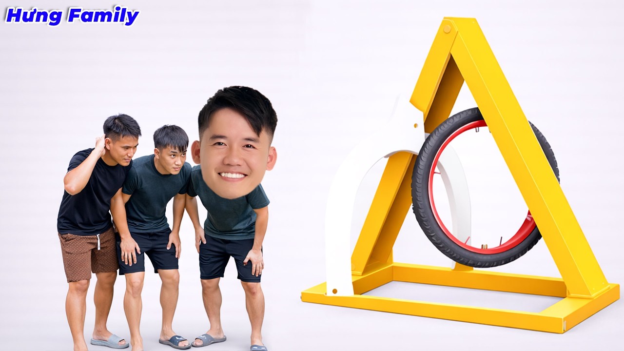 Hưng Troll | Thử Thách Lấy Lốp Xe Khỏi Bẫy Tam Giác