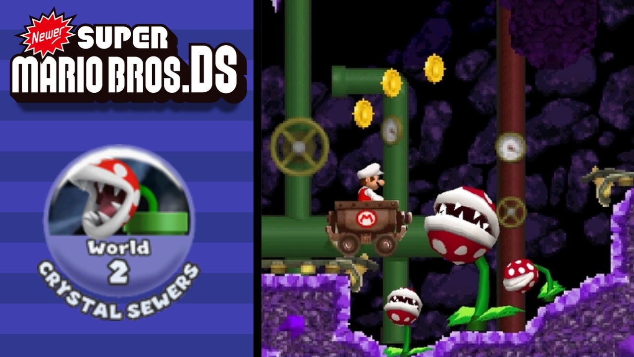 Crashing into the Caverns! – Newer Super Mario Bros. DS