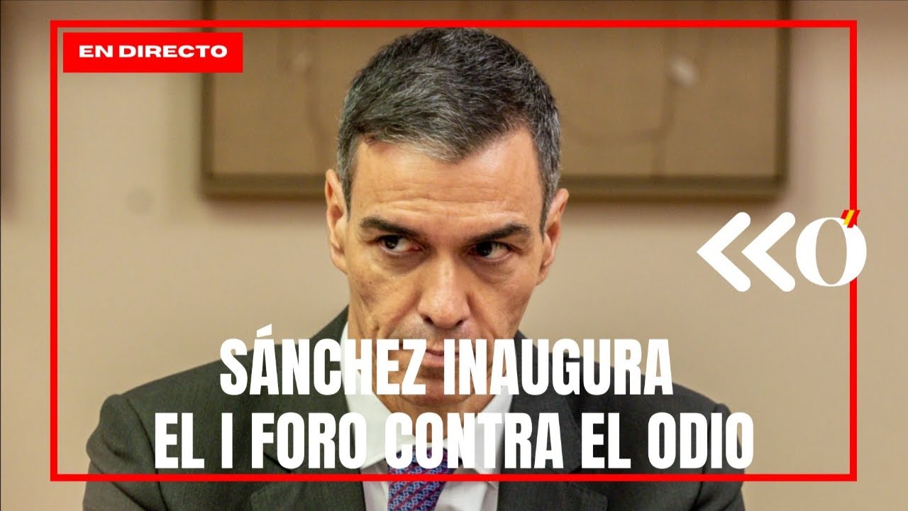 Pedro Sánchez el I Foro Contra el Odio