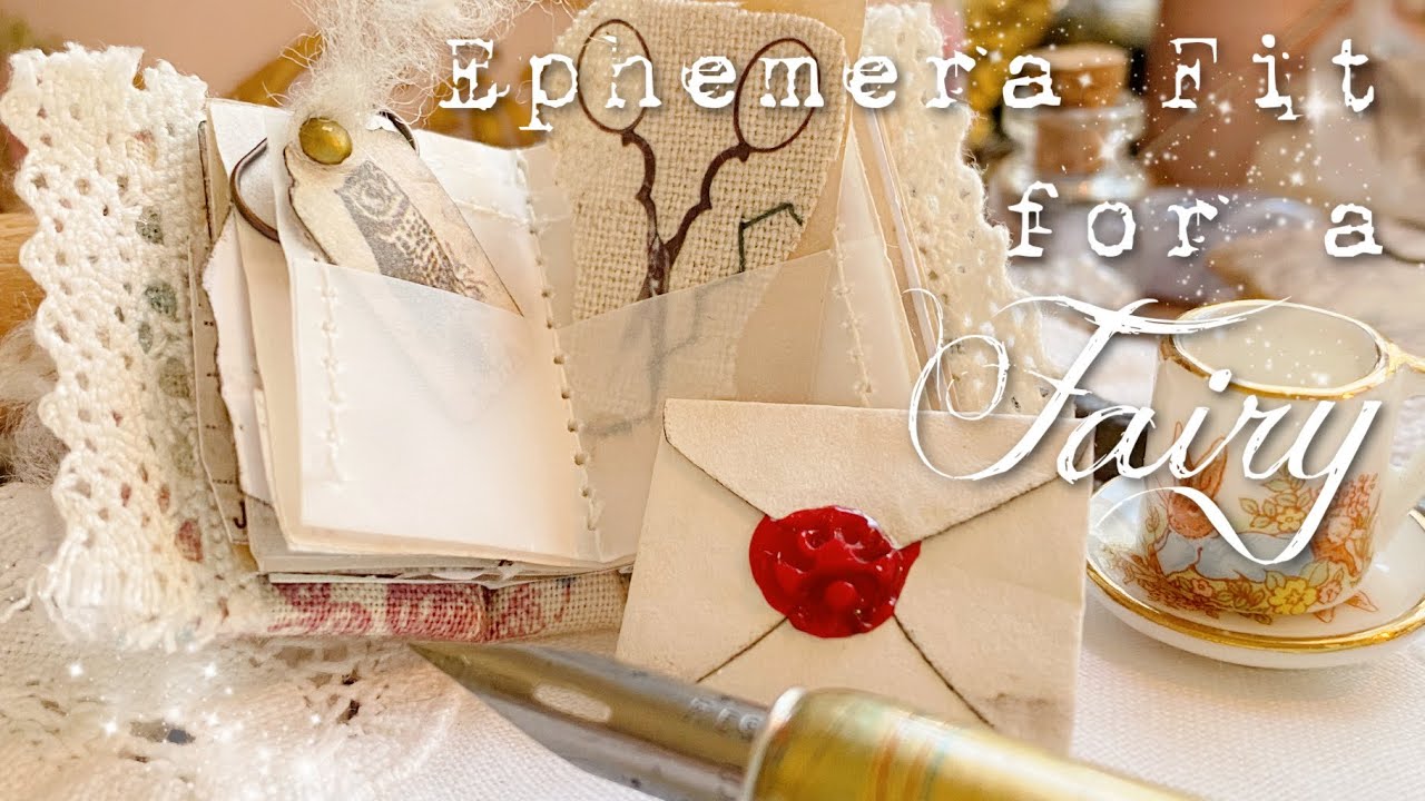 Fairy Sized Ephemera ✨  Journal with Me | ASMR Art Journal | No Talking