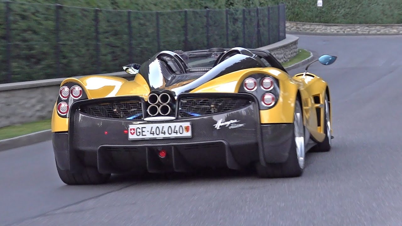 Pagani Huayra Roadster - Exhaust Sounds, Accelerating, Drag Racing & More!