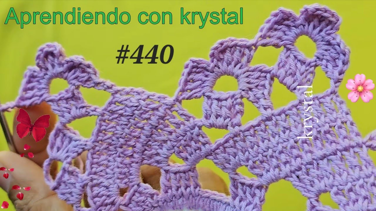 Puntilla diferente y unica de Flores #440