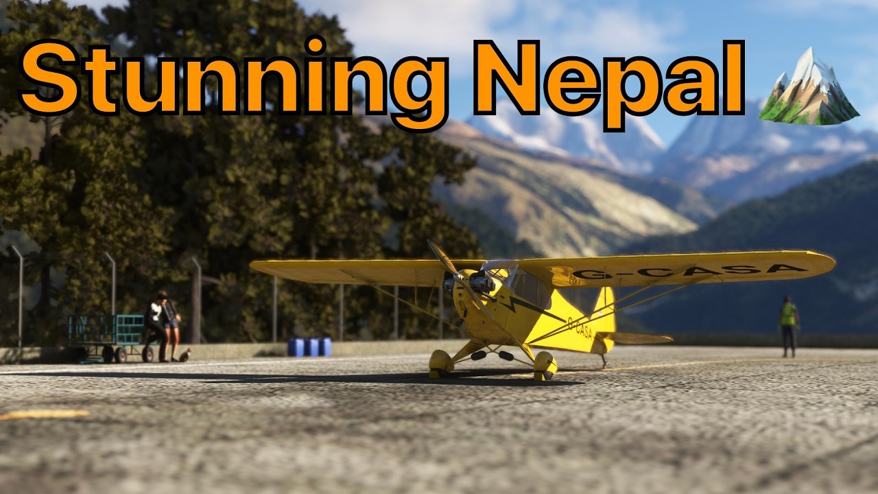 Stunning Nepalese Skies: CAS Piper Cub Flight from Phaplu to Lukla | Aerosoft Everest Vol. 1 & 2