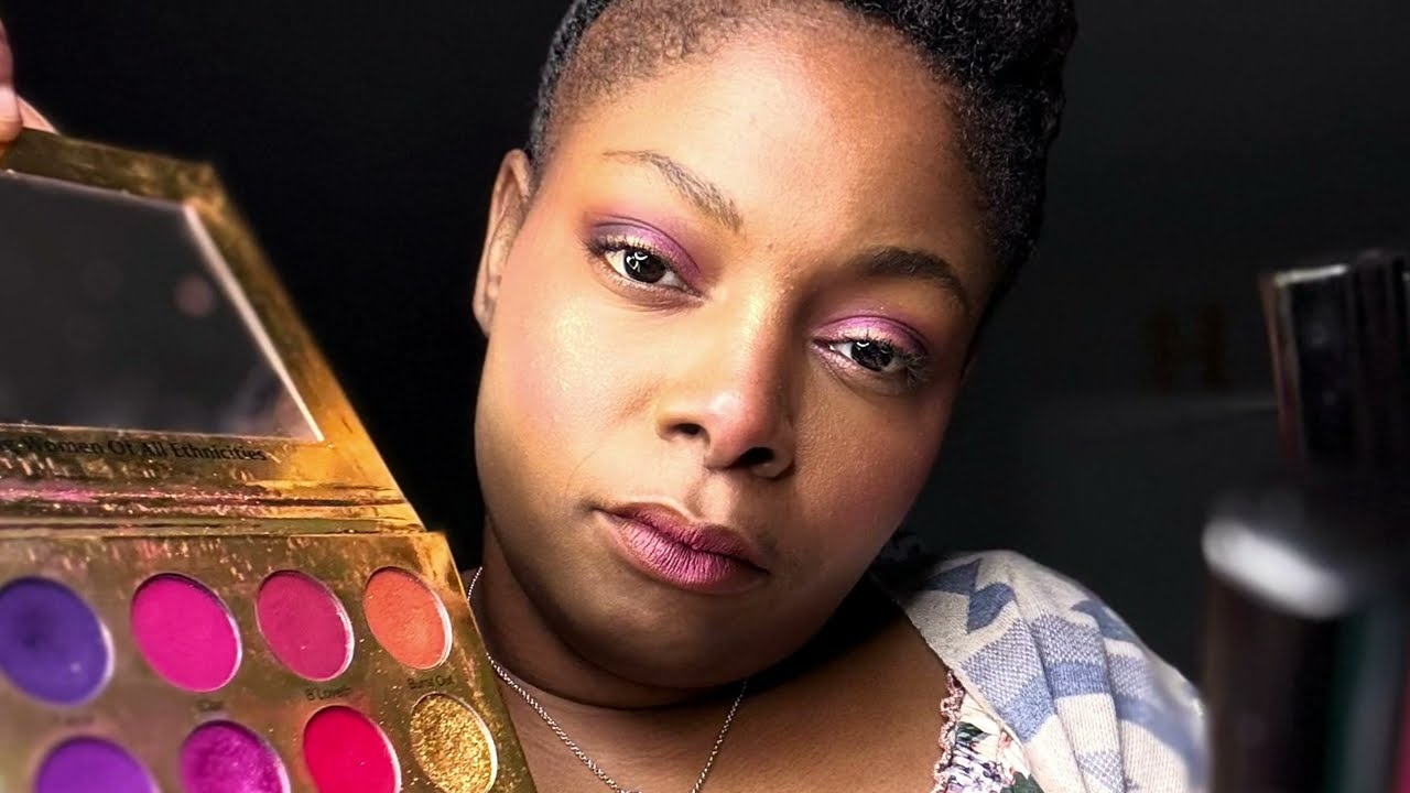 Using products Madamdeon cosmetics, Makeup tutorials with minority owned brand. madamdeoncosmetics