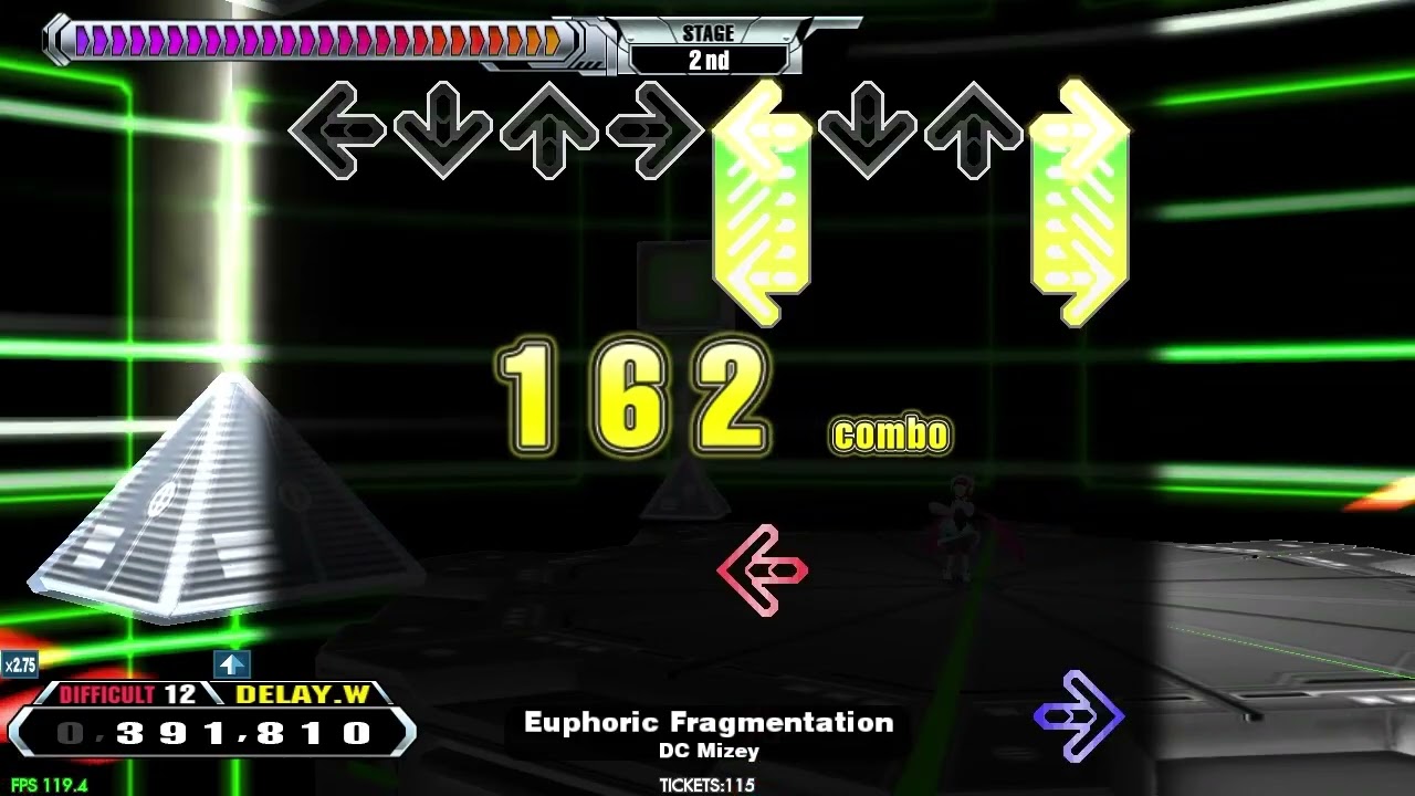 【LV12】DDR / Euphoric Fragmentation - DIFFCULT DOUBLE with handclap