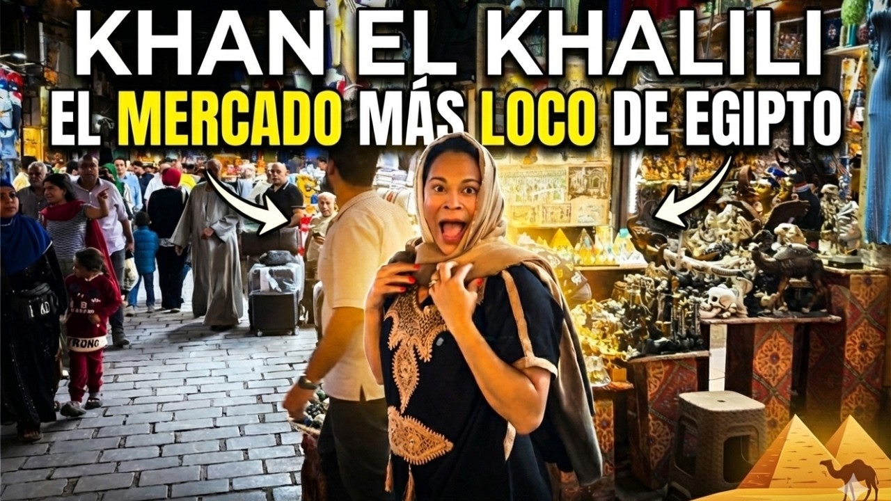 KHAN EL KHALILI: Así se Vive el Mercado Más Intenso de El Cairo 🇪🇬🔥#Egipto #KhanElKhalili