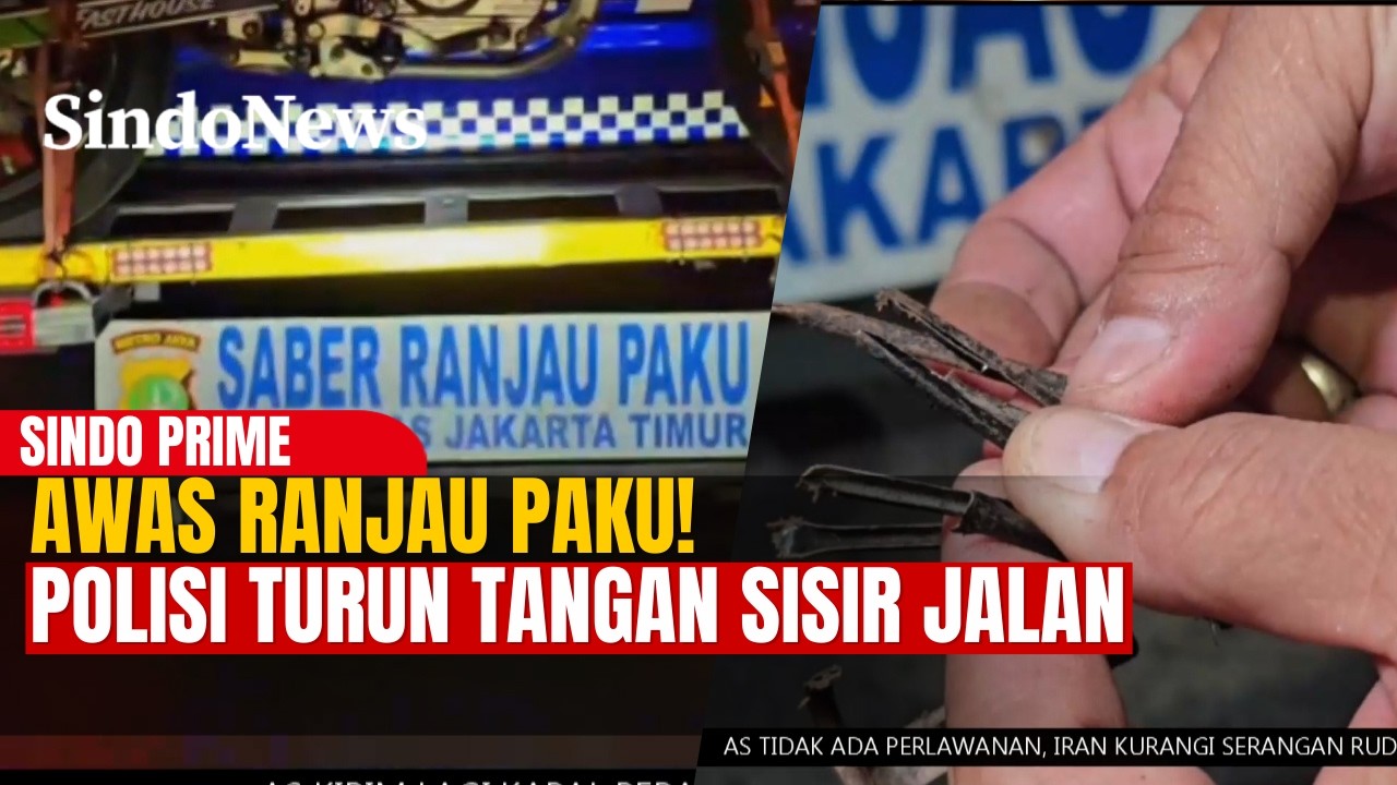 Waspada Ranjau Paku! Polisi Sisir Jalur Kalimalang | SINDO PRIME | 18/03
