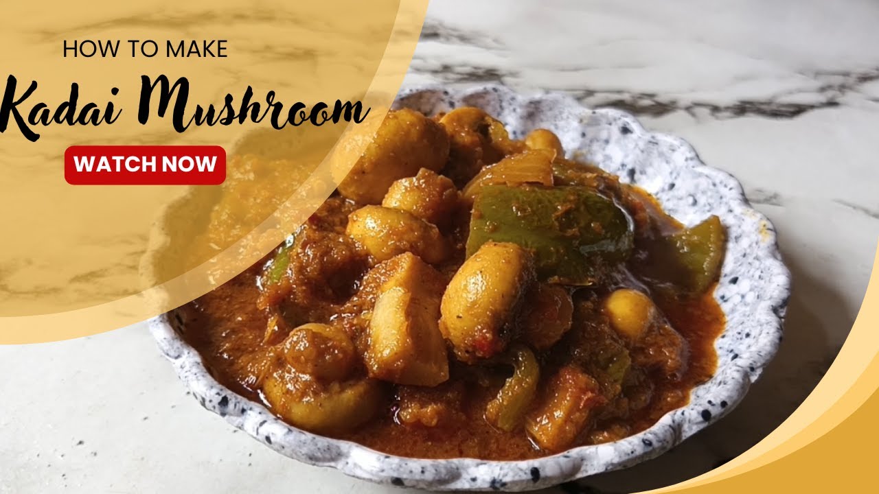 Kadai Mushroom Gravy Recipe | Restaurant Style कढ़ाई मशरूम | Mushroom Masala Curry