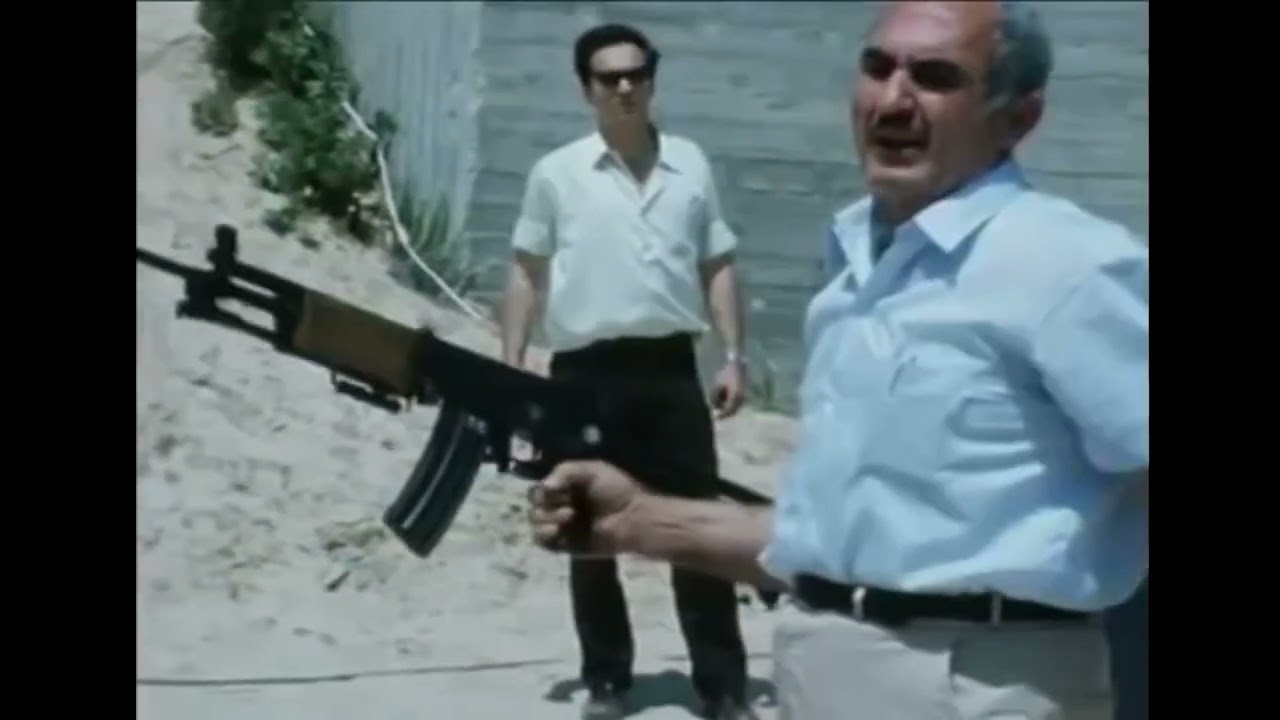 IMI Galil Weapon System first demonstration by Israel Galili (the inventor), 1973