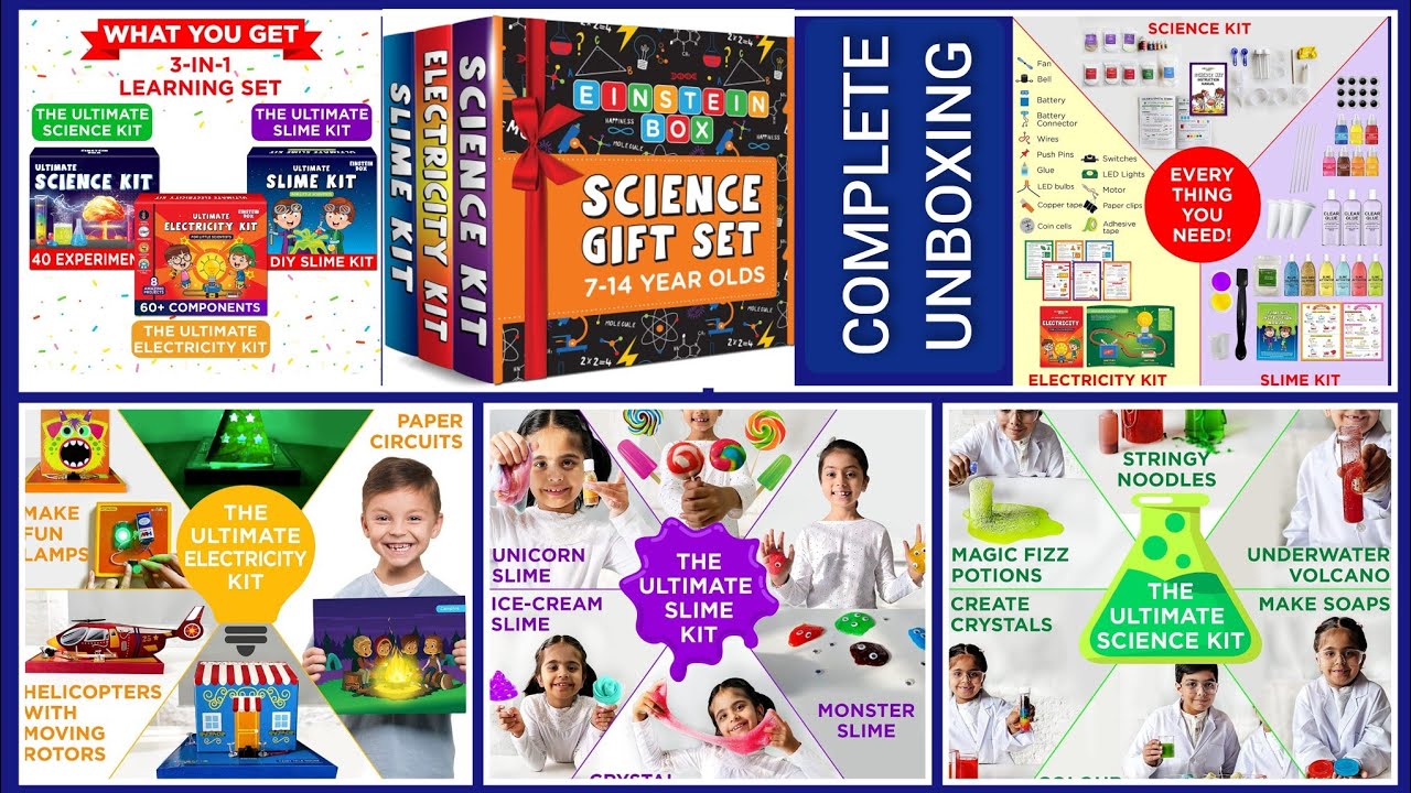 Science Gift Set unboxing | Einstein box unboxing #sciencekit #unboxing 