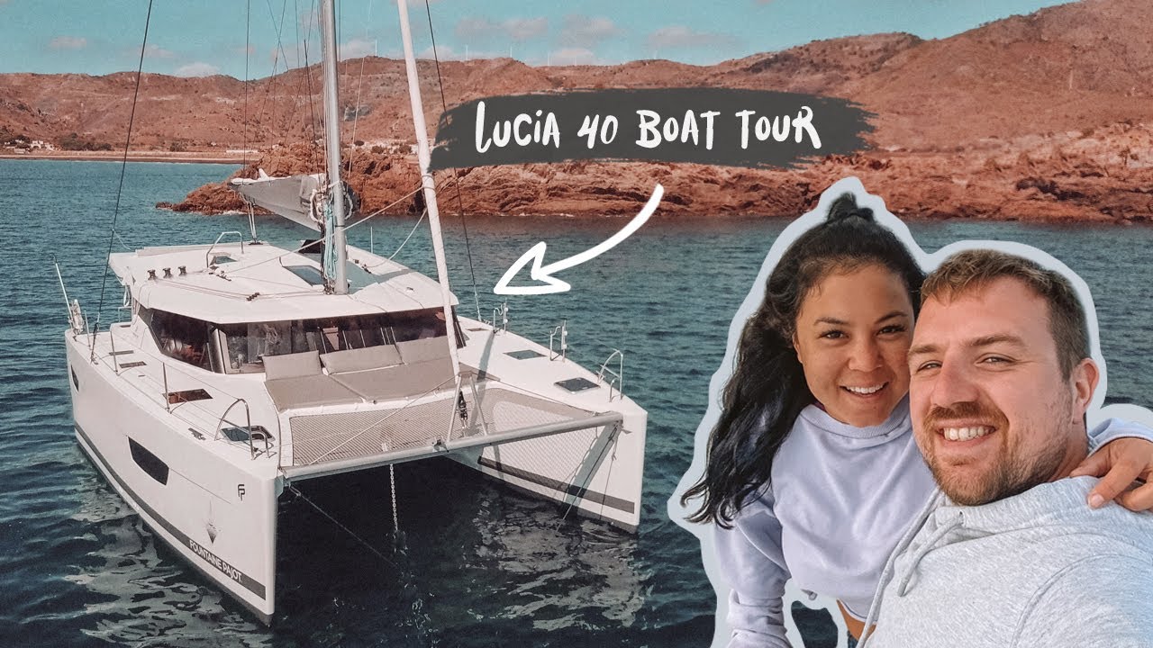 BOAT TOUR of Our Tiny Floating HOME // Fountaine Pajot Catamaran Sailing Boat Tour Ep45