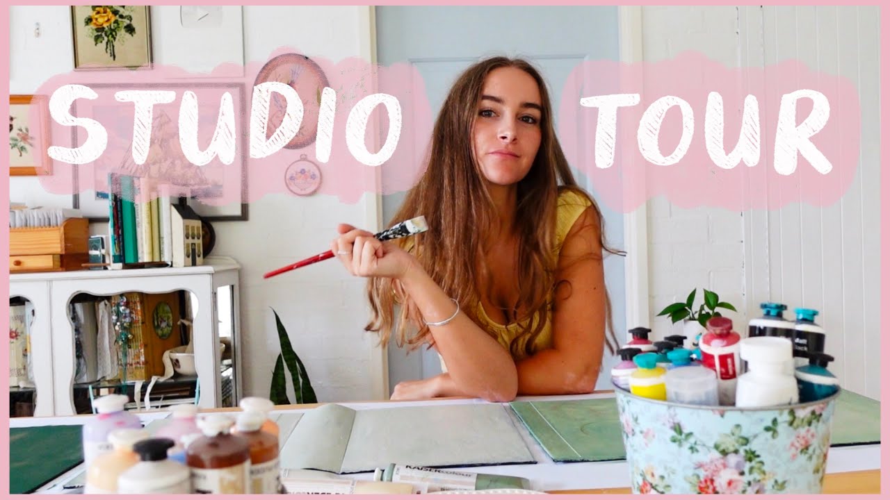 studio tour ✿ craft room vintage storage organisation
