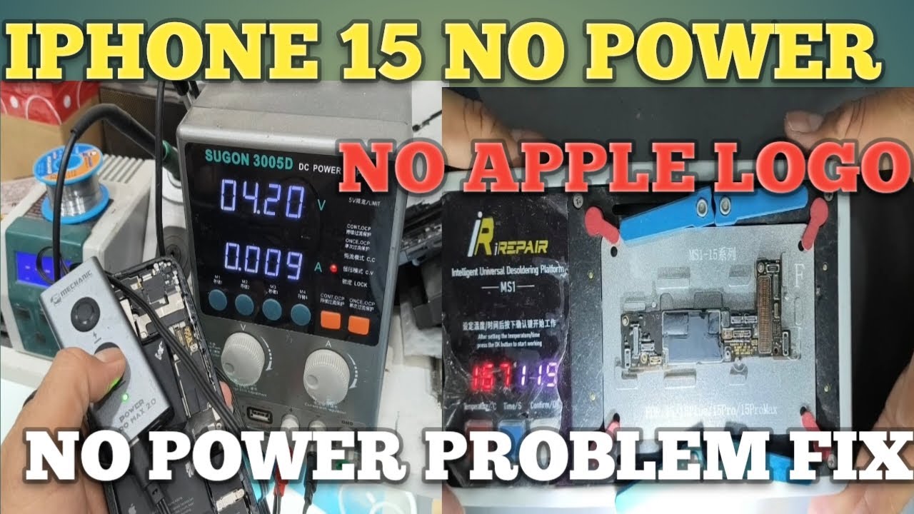 iPhone 15 Dead on Apple Logo /No Power problum Fix