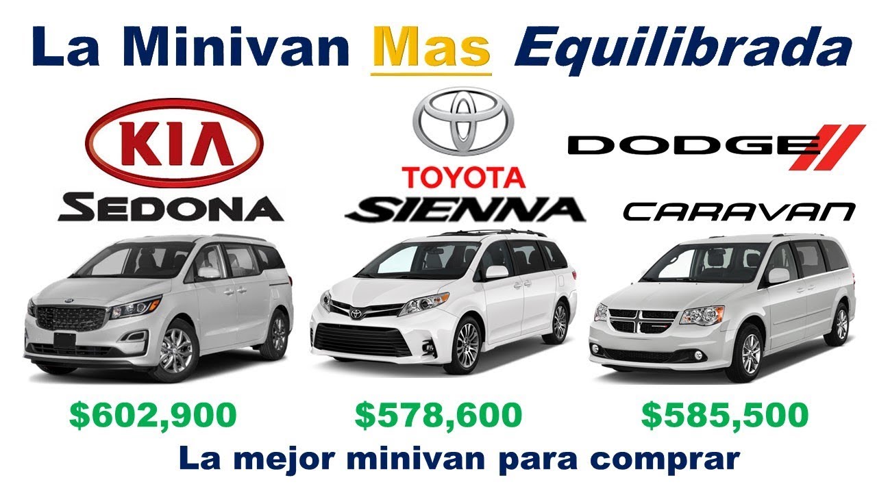 KIA Sedona Vs. Toyota Sienna Vs. Dodge Caravan (¿Cual es la mejor Minivan Para México?)