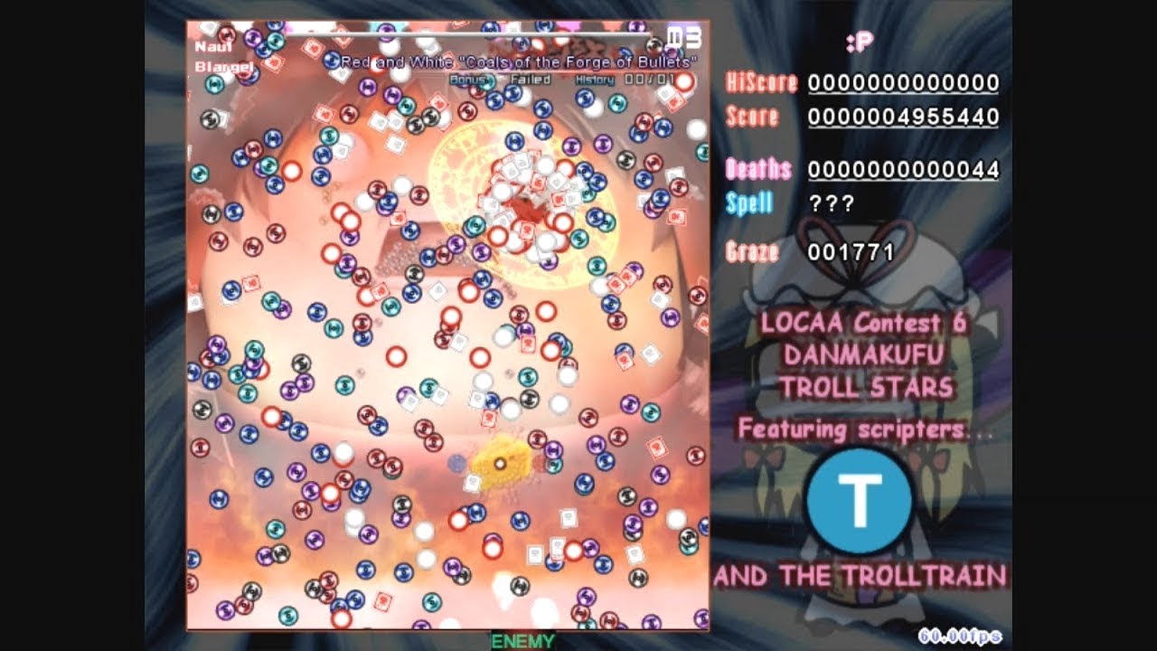 Danmakufu Troll Stars by Sparen (Danmakufu Ph3) -New Commentary Version-