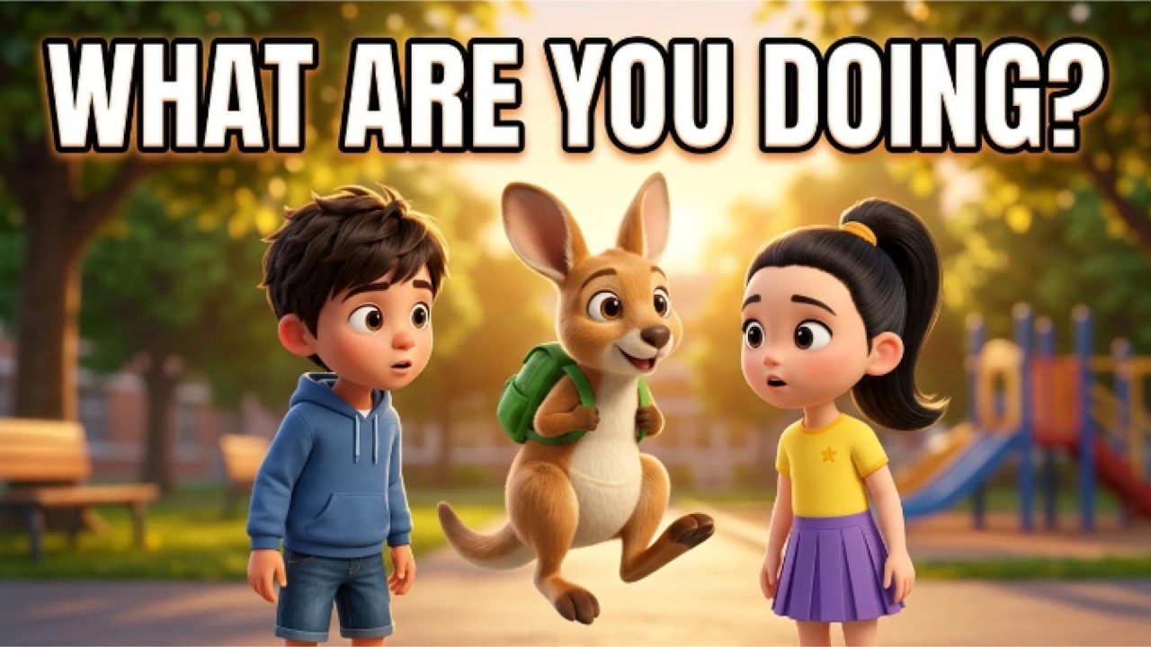 Что ты делаешь? | Веселый английский мультфильм для детей | Изучаем английский с Валлаби.