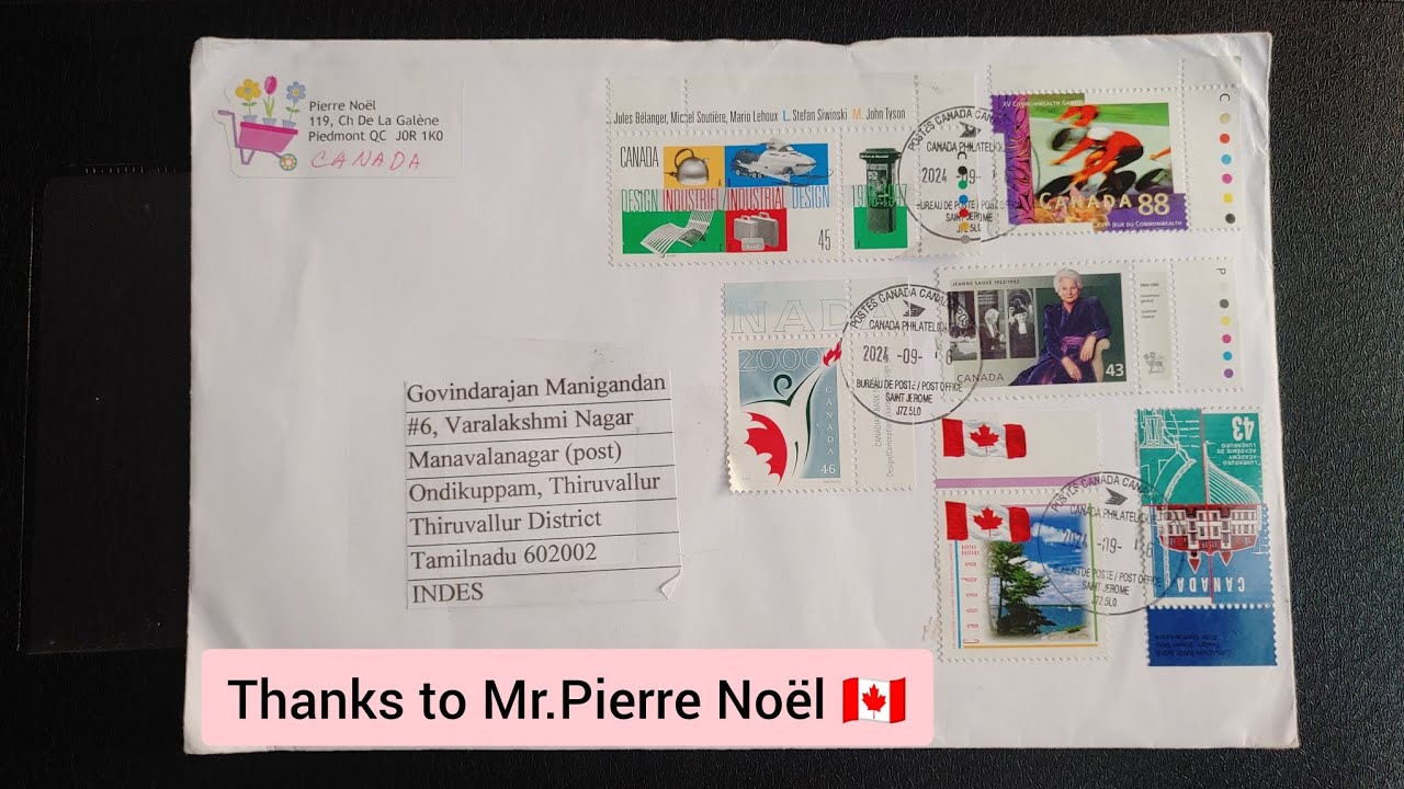 Today i Received some stamps from Mr.Pierre Noël 🇨🇦 (CANADA)