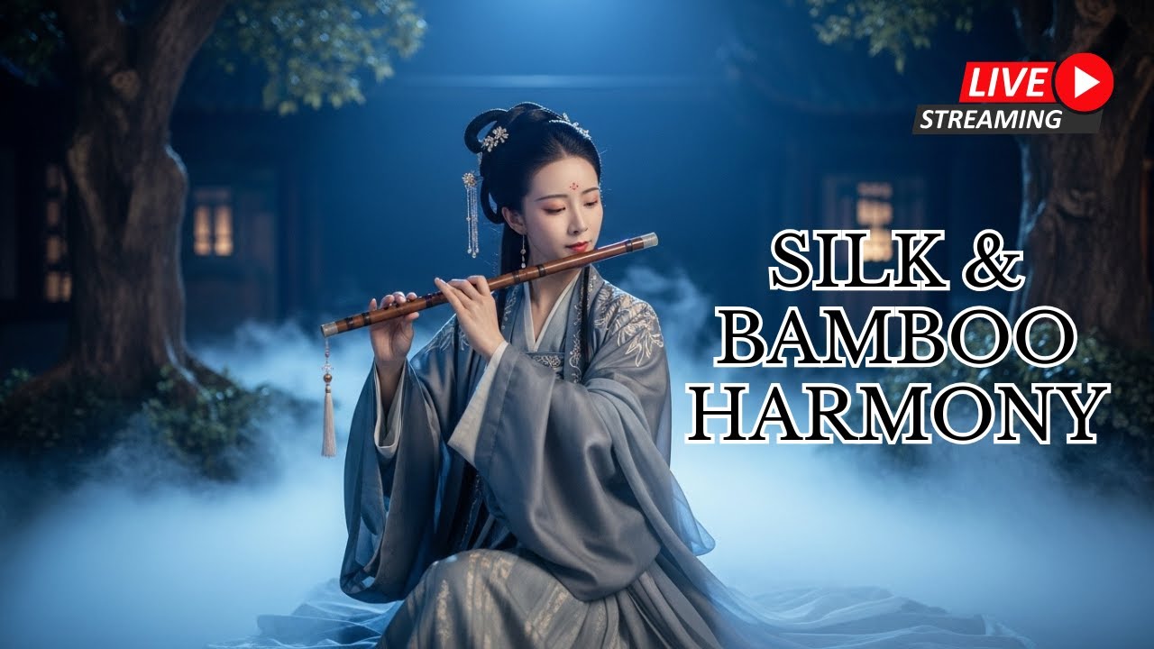 Healing Bamboo Flute LIVE 🍃 Soft Instrumental for Relaxation & Study 疗愈竹笛直播｜学习与放松