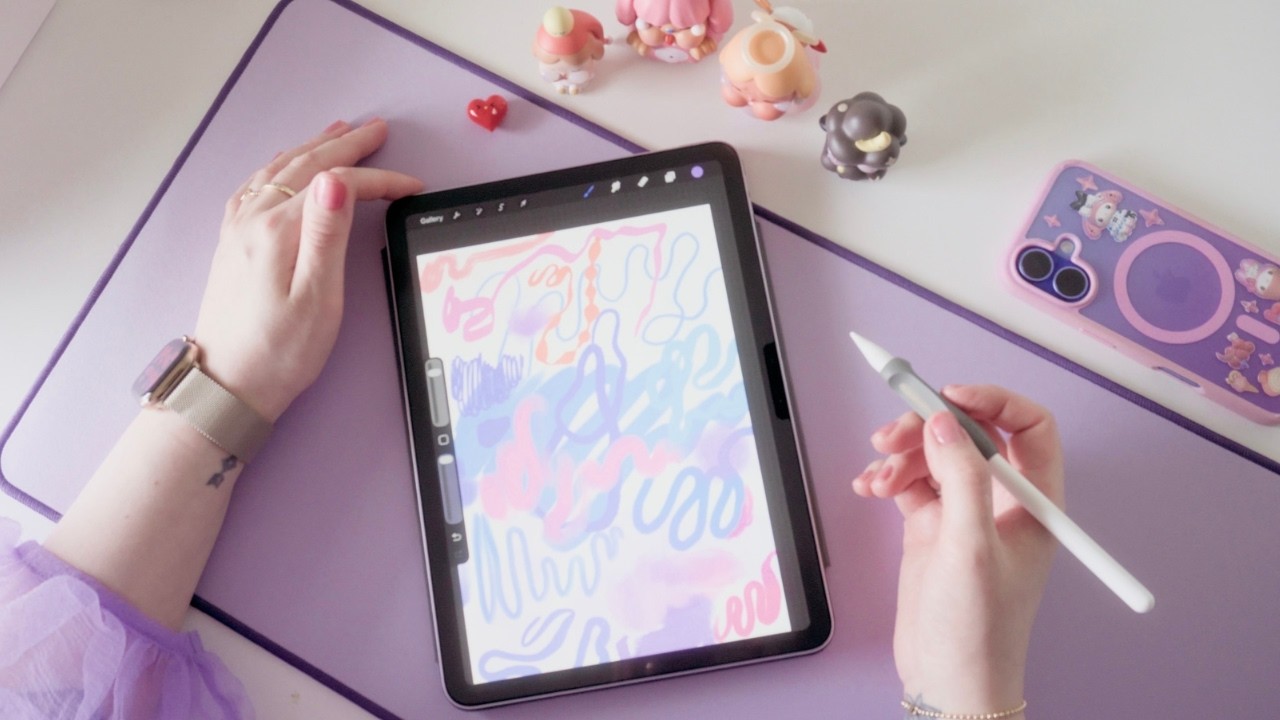 swatch with me: gouache studio box for Procreate