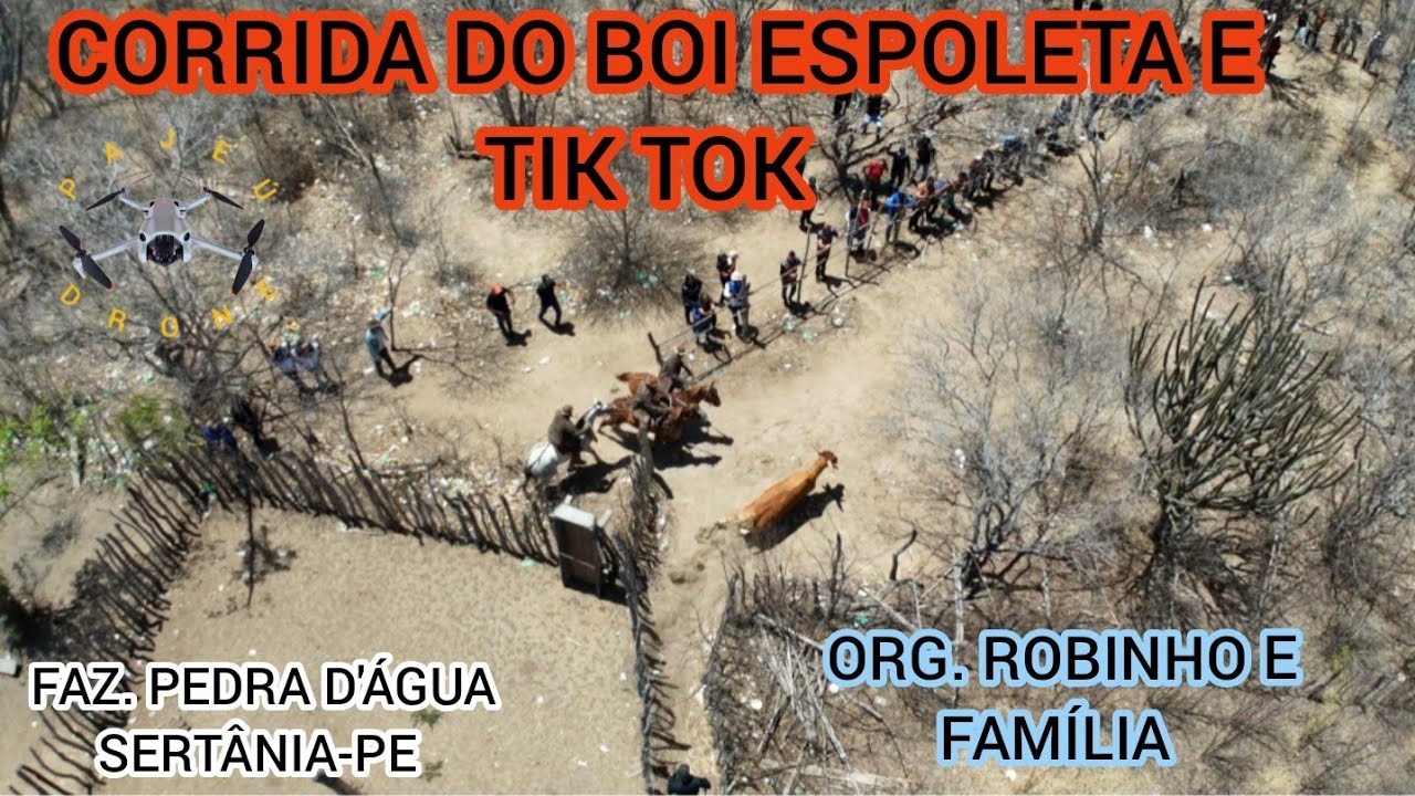 (DRONE)31ª CORRIDA DO BOI ESPOLETA E TIK TOK FAZ. PEDRA D'ÁGUA SERTÂNIA-PE ORG. ROBINHO DE PIMENTA 