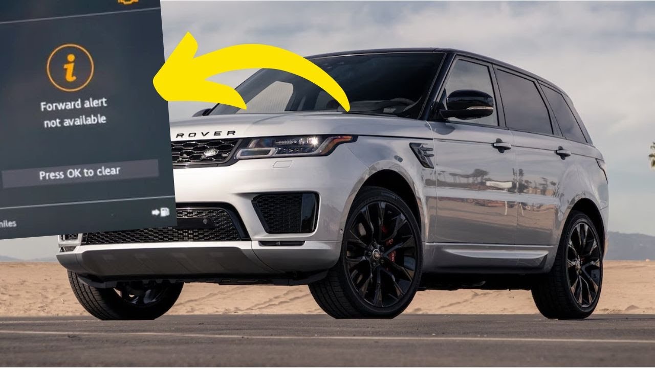 Предупреждение «Предупреждение о движении вперед недоступно» в Range Rover