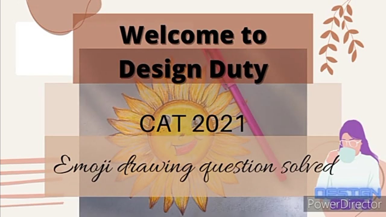 Creative Ability Test (CAT) 2021 how to design a new emoji for MORNING solved | NIFT entrance exam |