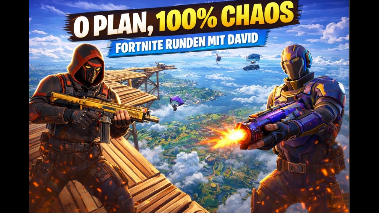 0 Plan, 100% Chaos – Fortnite Runden mit David