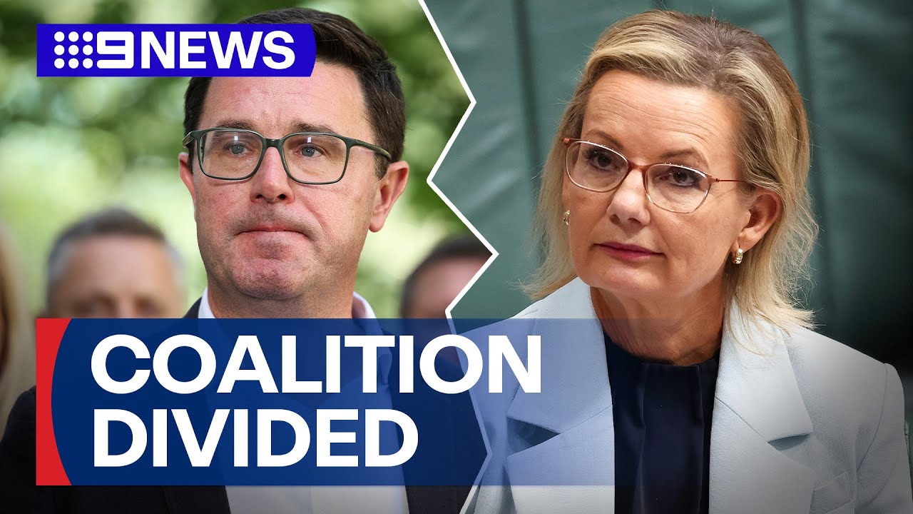 Coalition support plummets as Nationals dump net-zero target | 9 News Australia