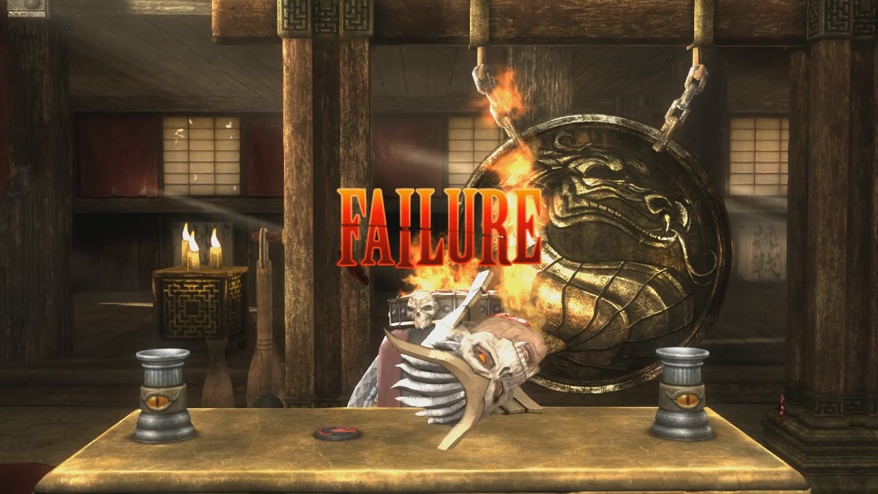 Mortal Kombat 9 Komplete Edition - All Test Your Sight Failures on Goro, Kintaro and Shao Kahn (HD)