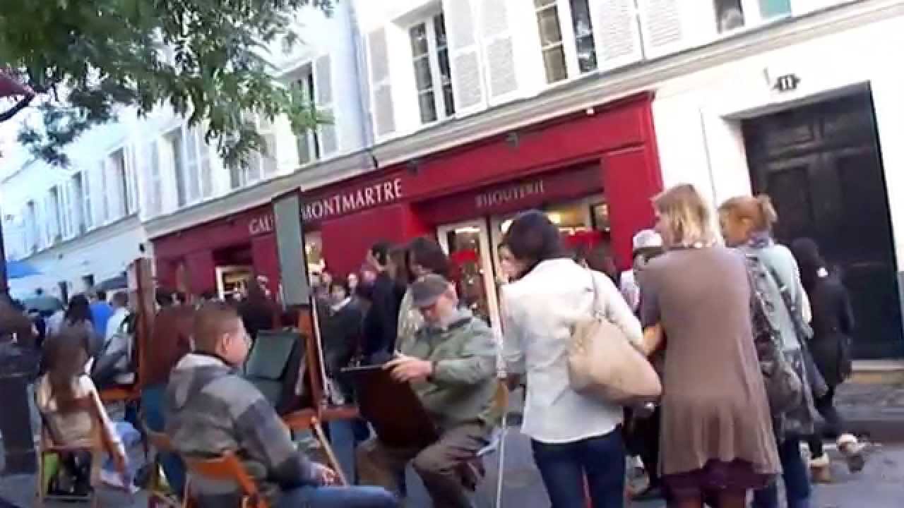 Площадь Тертр на Монмартре.