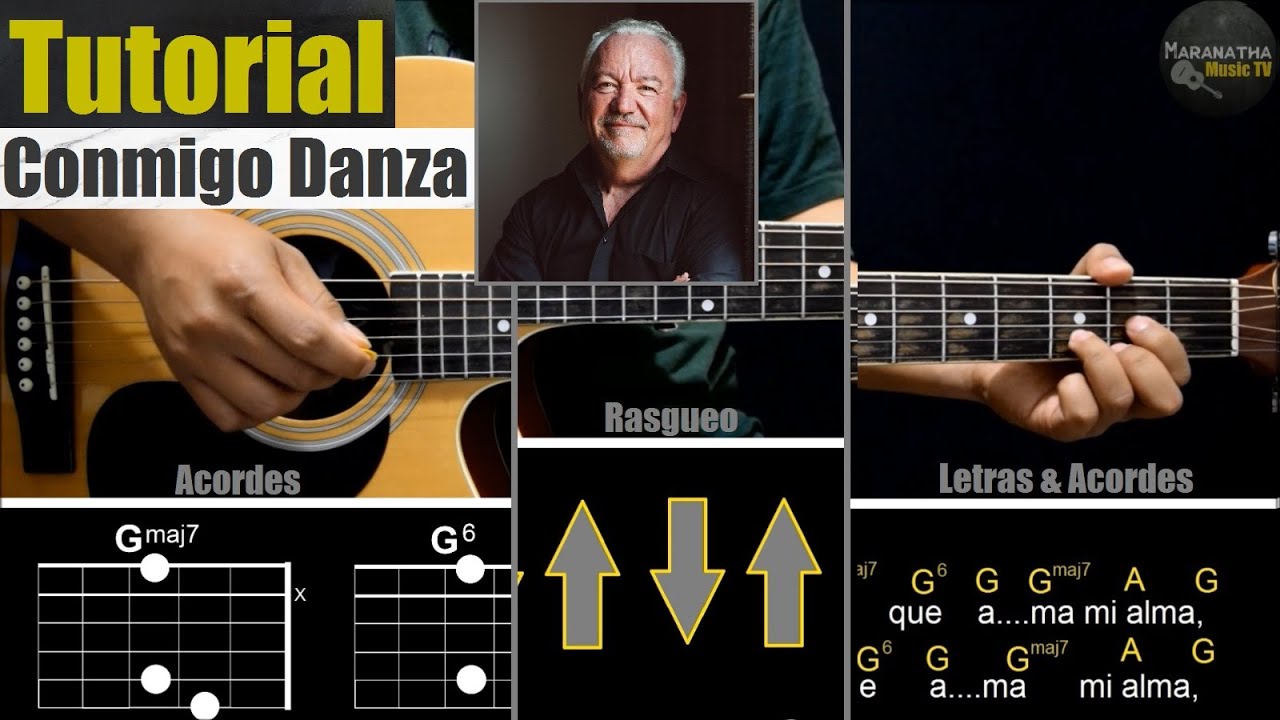 Conmigo Danza - Paul Wilbur (Dance With Me) || TUTORIAL GUITARRA | ACORDES | RASGUEO | INTRO