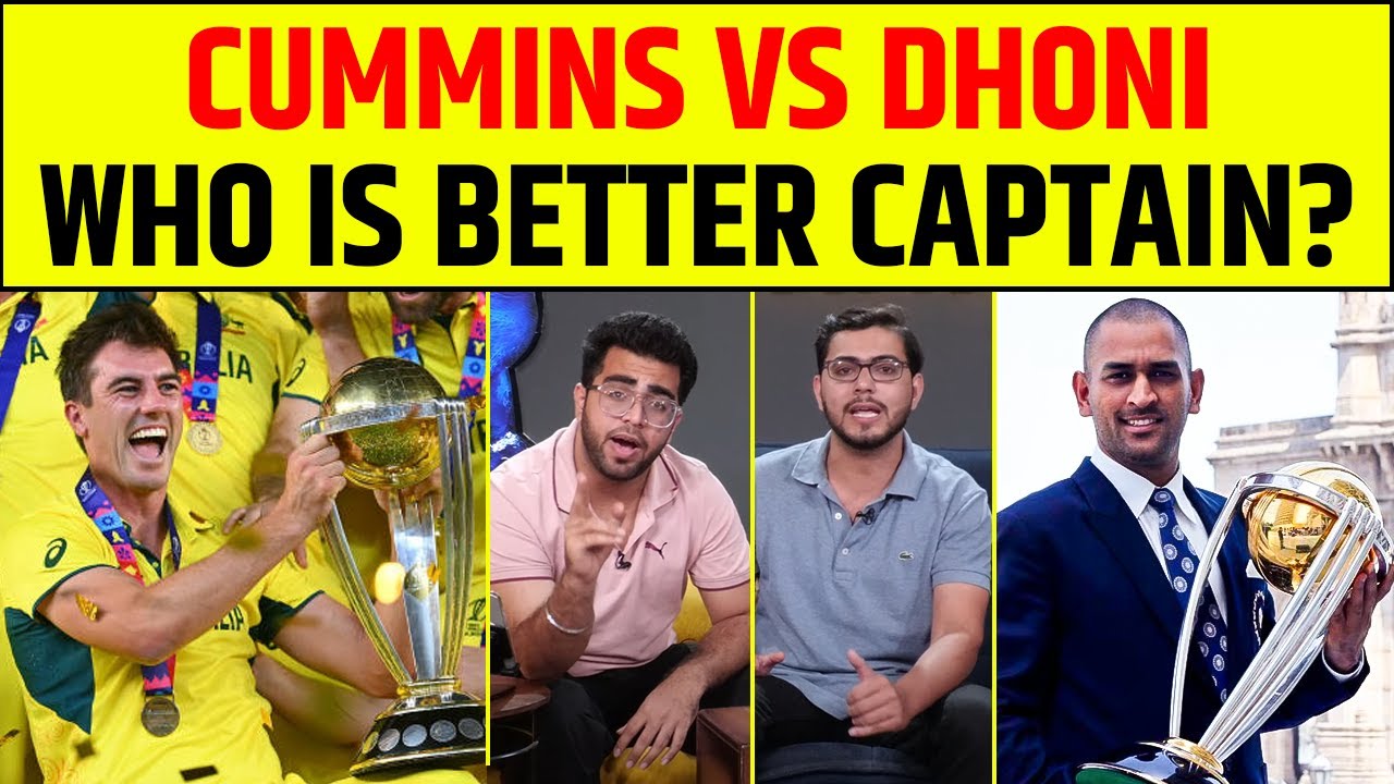 PAT CUMMINS VS MS DHONI, KAUN HAI BETTER CAPTAIN? #msdhoni #cummins #captain #icc