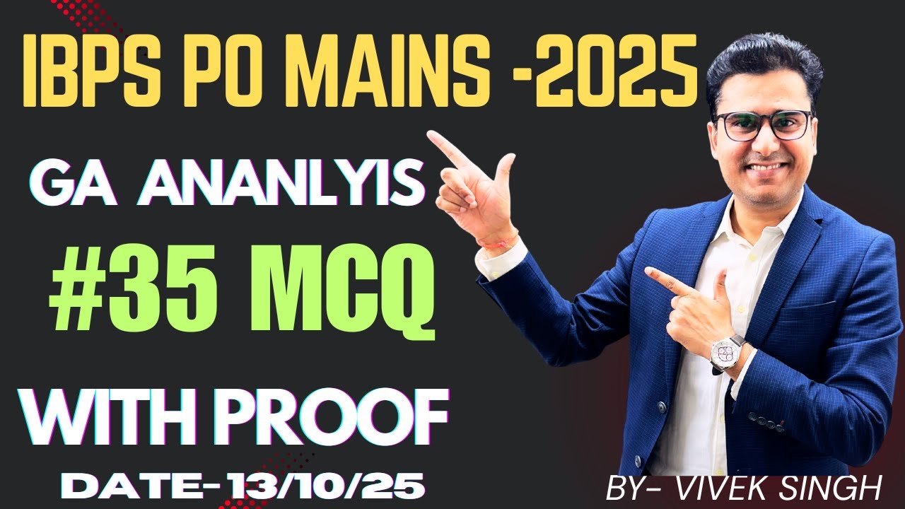 IBPS PO Mains 2025 Exam Analysis | GA Questions Asked in IBPS PO Mains | Memory Based 2025