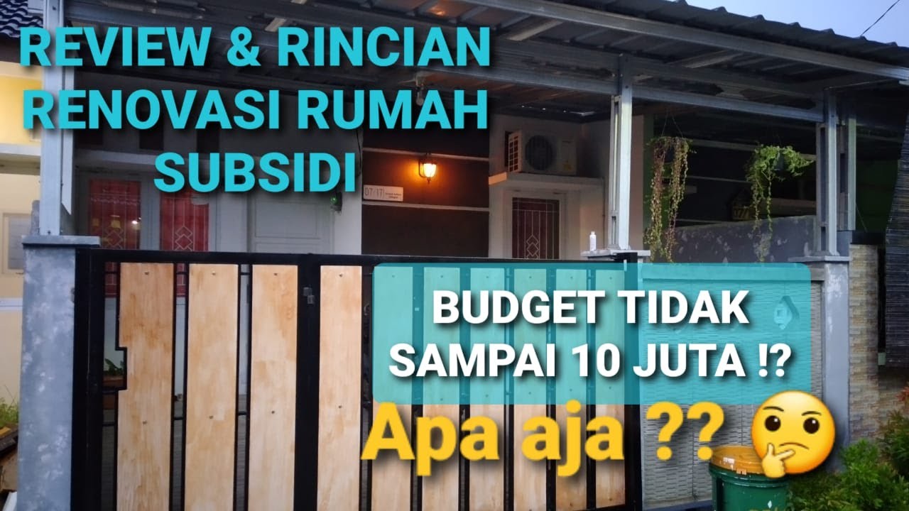 REVIEW & RINCIAN BIAYA RENOVASI TERAS RUMAH SUBSIDI TYPE 32/60