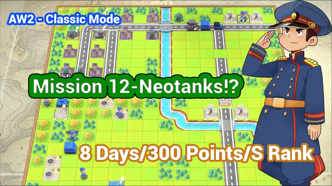 AW2 - Mission 12 Neotanks!? Colin - Classic Campaign | Advance War 1+2 Re-boot Camp